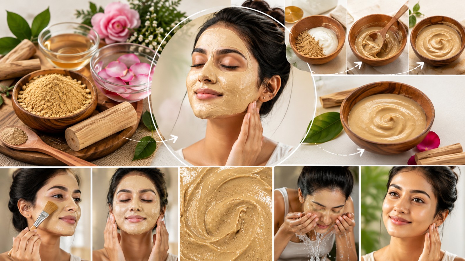 natural sandalwood face pack