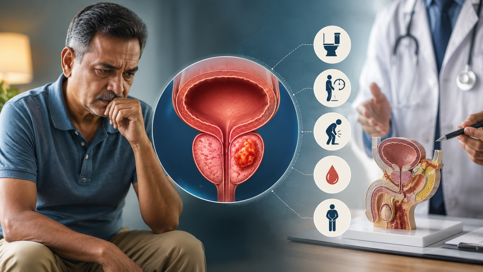 Early signs of prostate cancer (PC: AI Image)