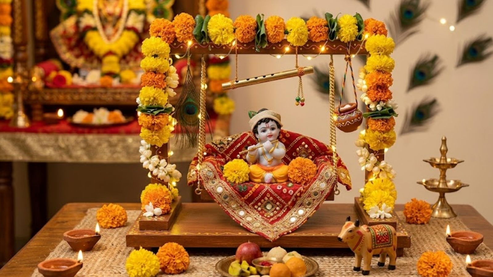 बिना ज्यादा पैसे खर्च किए ऐसे सजाएं कान्हा का झूला, देखकर खुश हो जाएंगे सभी