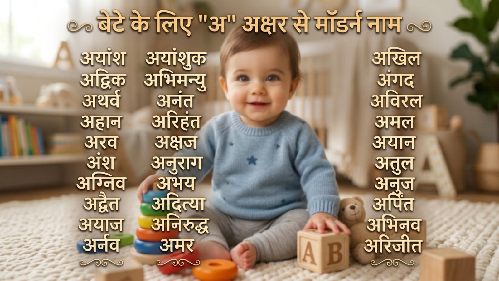 baby boy names with A