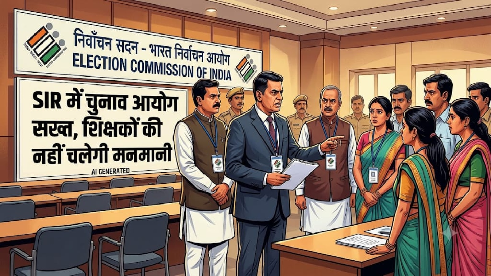 चुनाव आयोग सख्त: शिक्षकों की मनमानी पर कसेगा शिकंजा