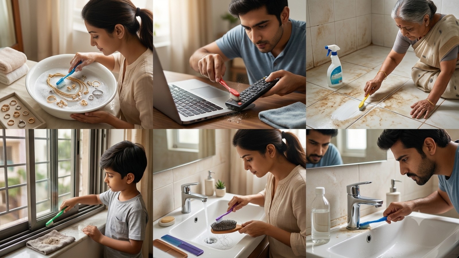 six old toothbrush reuse ideas
