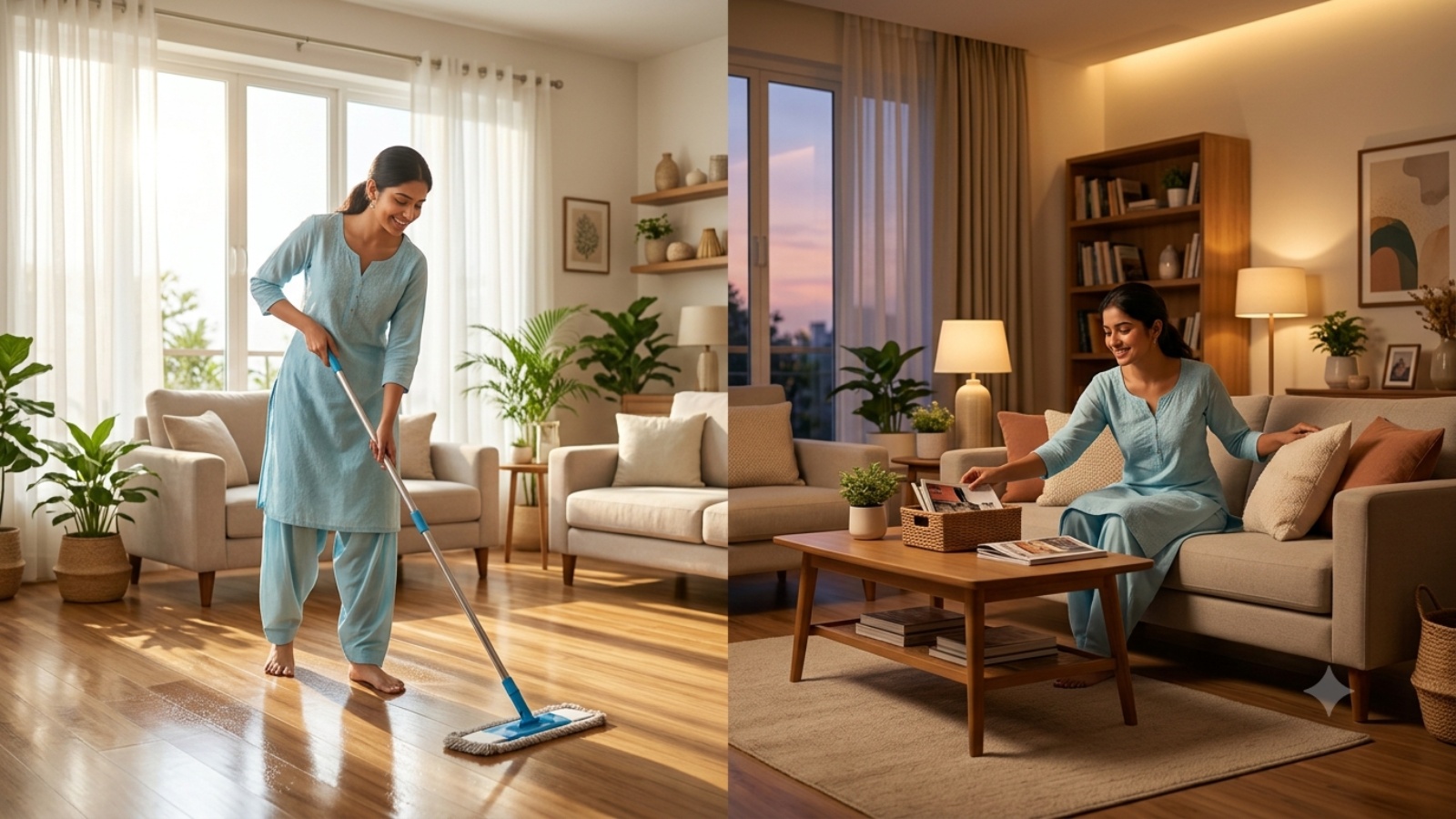 correct time to clean home