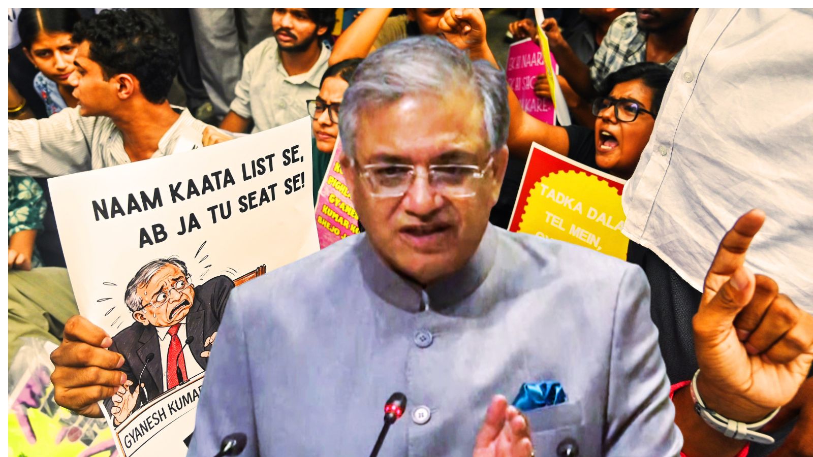 ज्ञानेश कुमार के खिलाफ मुंबई और दिल्ली में हुआ जोरदार प्रदर्शन.