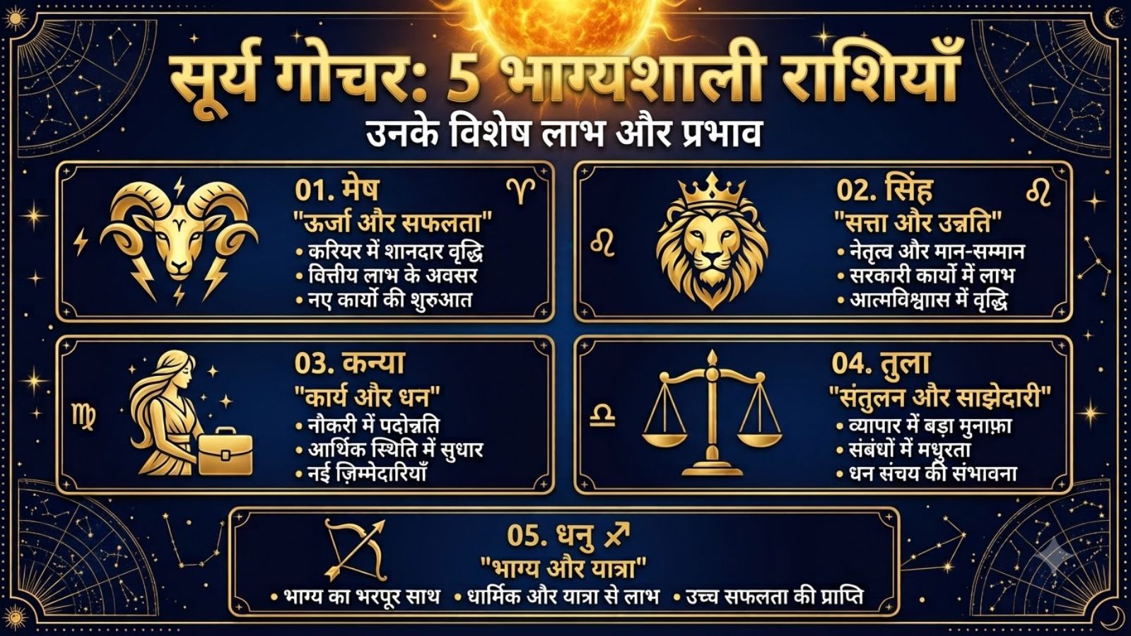 सूर्य नक्षत्र परिवर्तन इंफोग्राफिक्स (इमेज- एआई)