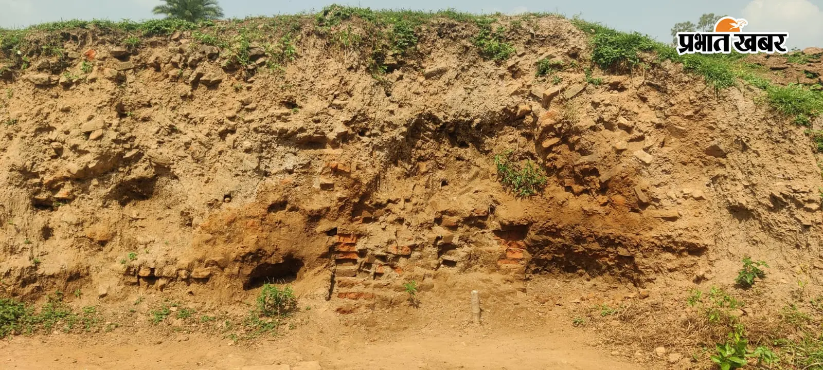 फोटो - बच्चों द्वारा संग्रहालय में पहुंचायी गयी भगवान बुद्ध की खंडित प्रतिमा फोटो - संग्रहालय में पहुंची प्रतिमा  फोटो - बालगुदर टीले मिट्टी कटाव का दृश्य  फोटो -संरक्षण के अभाव में राजकीय पुरातात्विक स्थल बालगुदर टीले पर ग्रमीणों द्वारा बिछाये गये गोबर के उपले | Prabhat Khabar Network