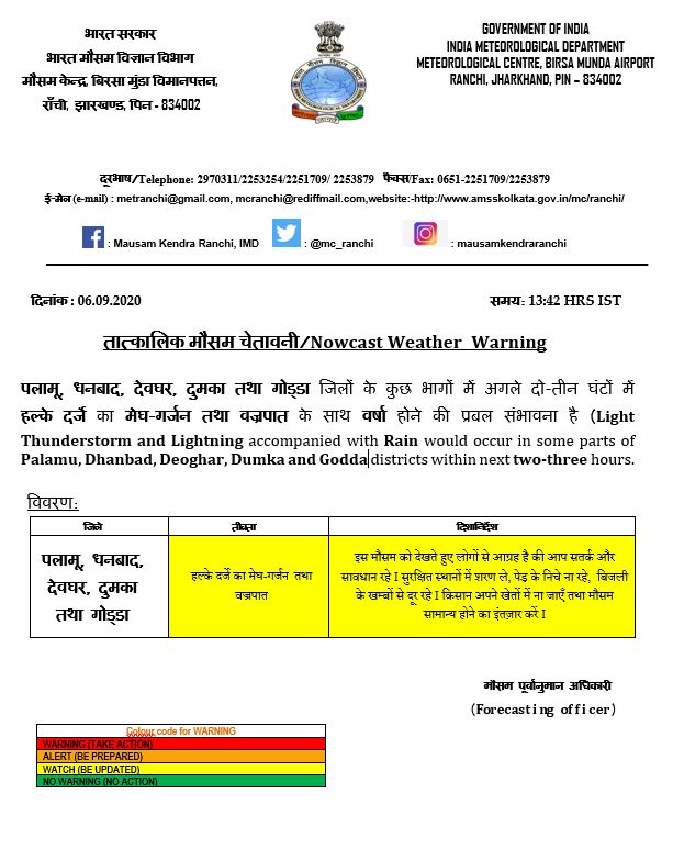 Weather Forecast Update: झारखंड के इन इलाकों में थोड़ी देर में होगी बारिश, बिहार में उमस बढ़ गई, जानें अपने इलाके के मौसम का हाल