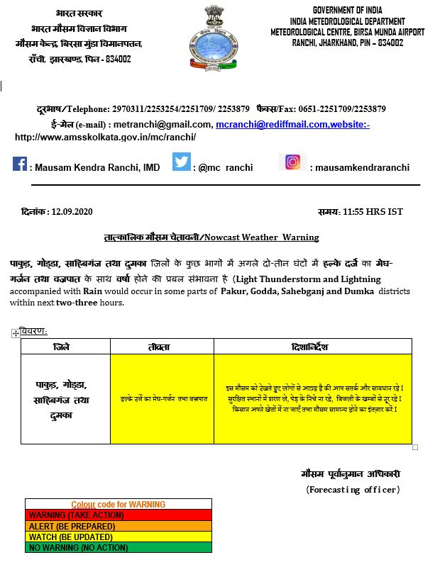 Weather Forecast LIVE Updates Today : दिल्ली-NCR में बढ़ी उमस वाली गर्मी, थोड़ी देर में झारखंड में बरसेंगे बादल, बिहार समेत मध्य भारत में भी भारी के आसार, जानें यूपी समेत अन्य राज्यों का हाल