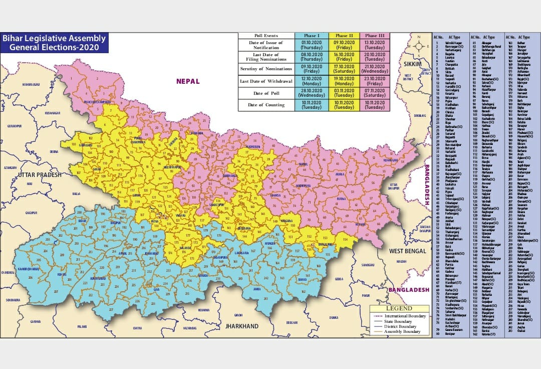 Bihar Vidhan Sabha Election Date 2020, LIVE: बिहार चुनाव की घोषणा का नीतीश कुमार ने स्वागत किया