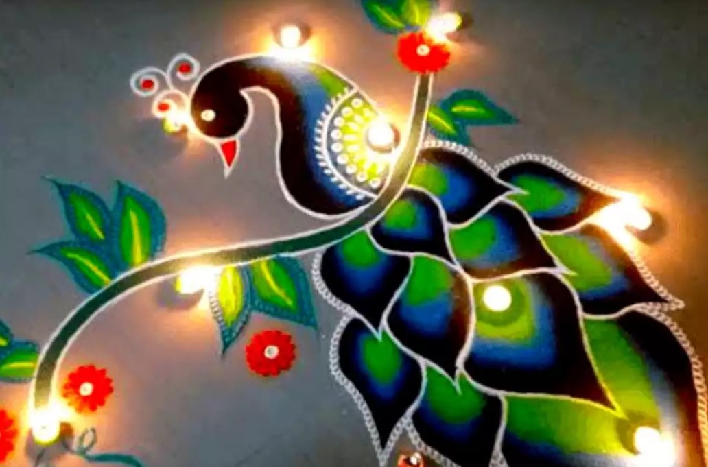 Diwali Rangoli Designs 2020 Images: लक्ष्मी-गणेश पूजा से पहले बनाएं सरल रंगोली डिजाइन, यहां से चुनें अपनी पसंद के कलरफुल रंगोली