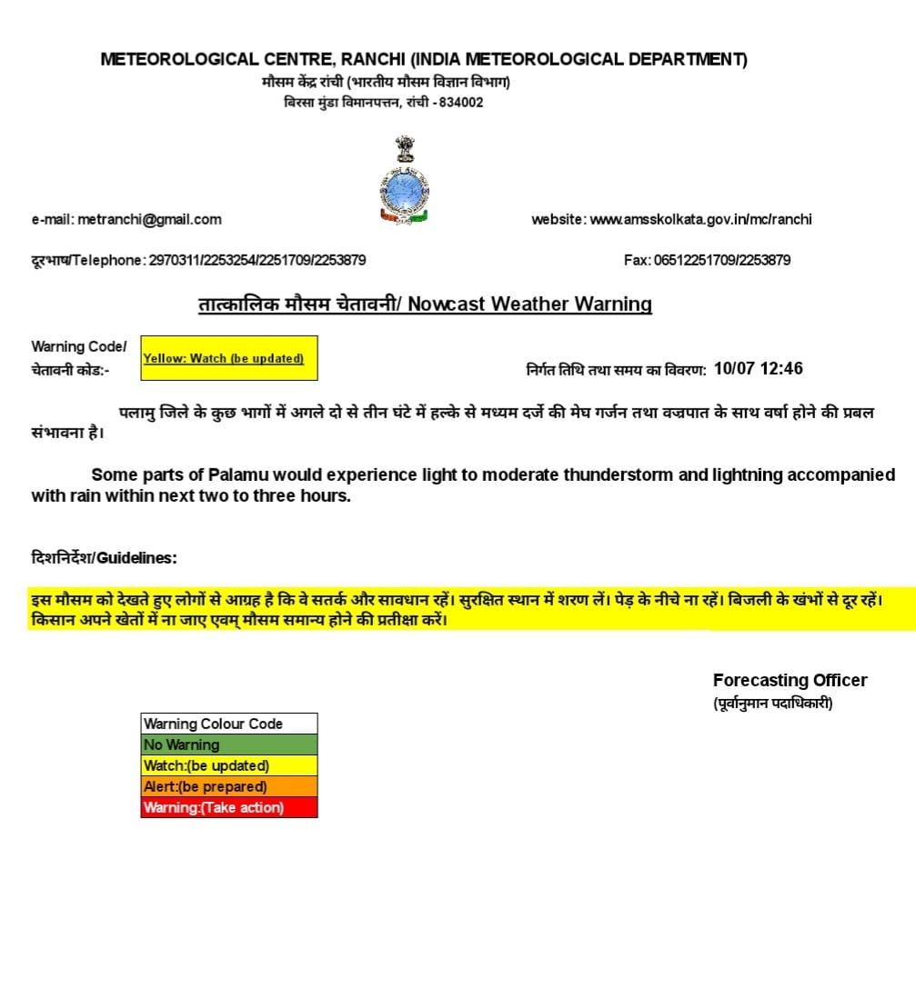 Weather Forecast : झारखंड-बिहार सहित इन राज्यों में आज होगी भारी बारिश, जानें अपने इलाके का हाल 