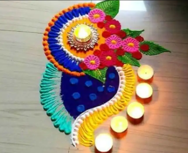 Diwali Simple Rangoli 2021: सरल रंगोली डिजाइन यहां से चुनें, इस दिवाली घर को सजाएं ट्रेंडी रंगोली से