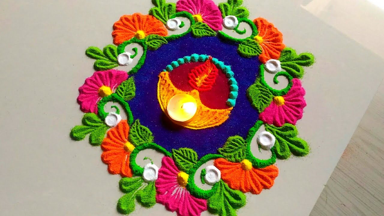 Diwali Simple Rangoli 2021: सरल रंगोली डिजाइन यहां से चुनें, इस दिवाली घर को सजाएं ट्रेंडी रंगोली से