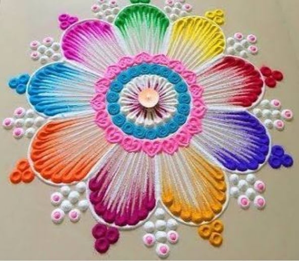 Diwali Simple Rangoli 2021: सरल रंगोली डिजाइन यहां से चुनें, इस दिवाली घर को सजाएं ट्रेंडी रंगोली से