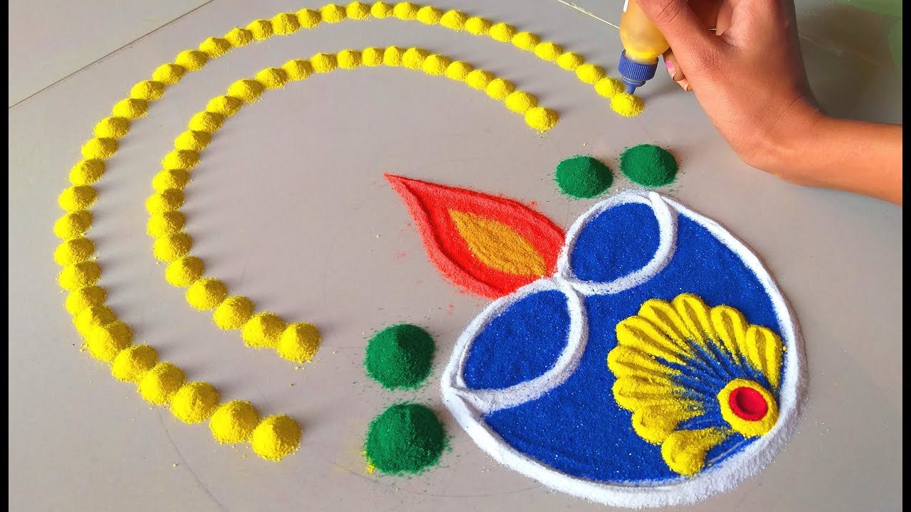 Diwali Simple Rangoli 2021: सरल रंगोली डिजाइन यहां से चुनें, इस दिवाली घर को सजाएं ट्रेंडी रंगोली से