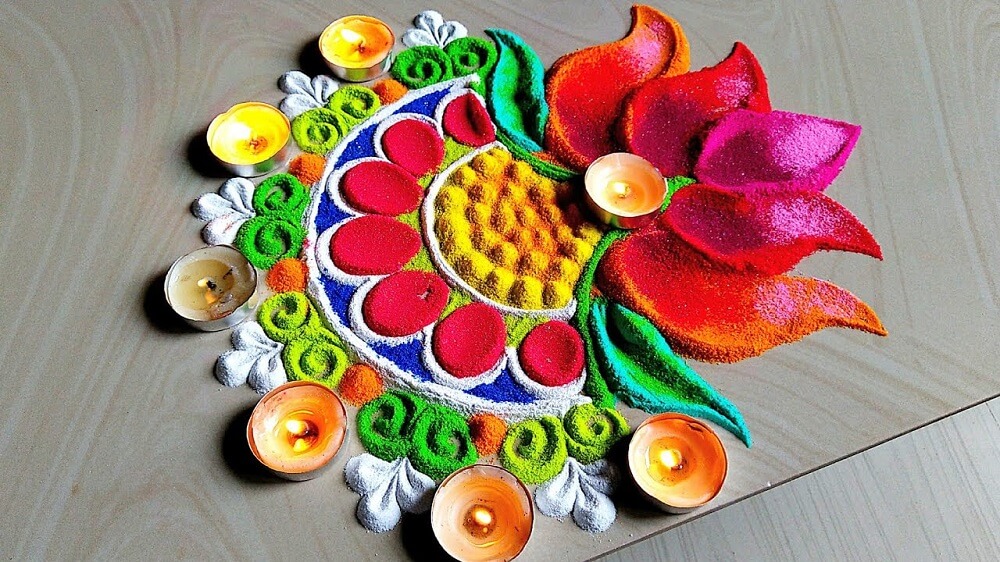 Diwali Simple Rangoli 2021: सरल रंगोली डिजाइन यहां से चुनें, इस दिवाली घर को सजाएं ट्रेंडी रंगोली से
