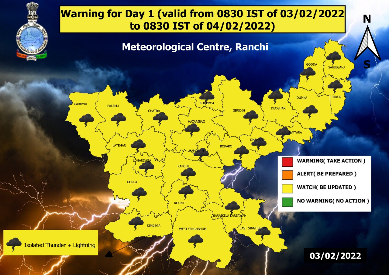 Weather Forecast Updates : झारखंड में बारिश शुरू, दिल्ली-यूपी-बिहार में भी होगी वर्षा, येलो अलर्ट जारी