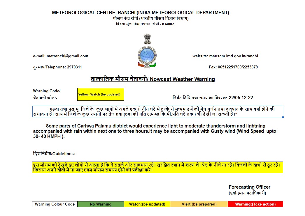 Weather Forecast LIVE Updates: झारखंड-बिहार में होगी बारिश, जानें यूपी-दिल्ली सहित अन्य राज्य का मौसम