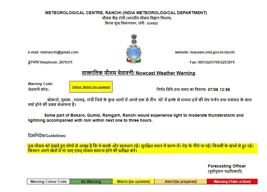 Weather Forecast Update: झारखंड-बिहार में होगी बारिश, जानें दिल्ली-यूपी सहित अन्य राज्यों का मौसम