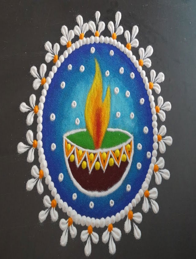 Diwali Simple Rangoli 2022: इस दिवाली घर को सजाएं ट्रेंडी रंगोली से, यहं देखें खूबसूरत डिजाइन